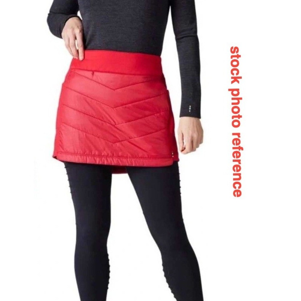 Smartwool smartloft 60 merino wool skirt quilted red NWT Medium